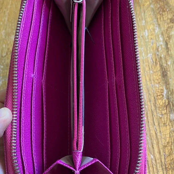 Calvin Klein Fuchsia Zip Wallet - Picture 3 of 5